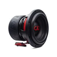 Photo of 710G facing front angled right to show surround, cone, dustcap backed by basket, leads, and motor in boot