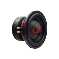 Photo of the limited 510E-SE (Special Edition) angled back to front to show motor, boot, candy apple red basket, and gold push connectors, and oversized carbon fiber dustcap with larger DD logo