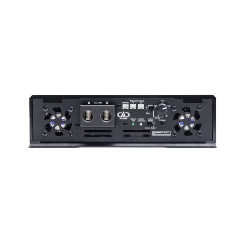 Photo of SPS side panel showing connection points, settings, and vents.