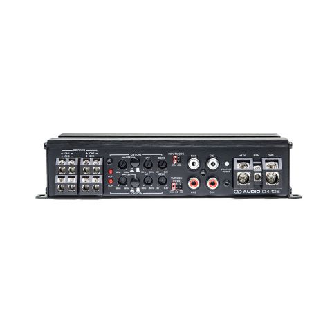 D4.125 4ch 800 watt amplifier control panel view