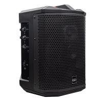 Photo of rager-wpa-3.1 Wireless Pro Audio speaker shot front angled to show most of the speaker grill and part of the controls on side
