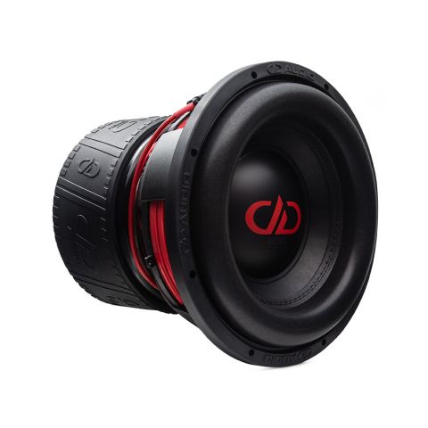 12 inch 812f subwoofer angled right showing motor coil basket and surround