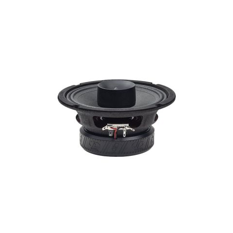 Photo of VO-MX206 angled top to bottom to show cone, tweeter, frame, and motor