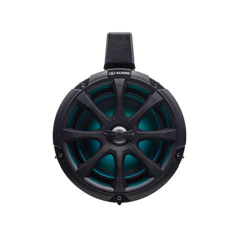 Photo of MC-106b front facing to show grill with blue hue