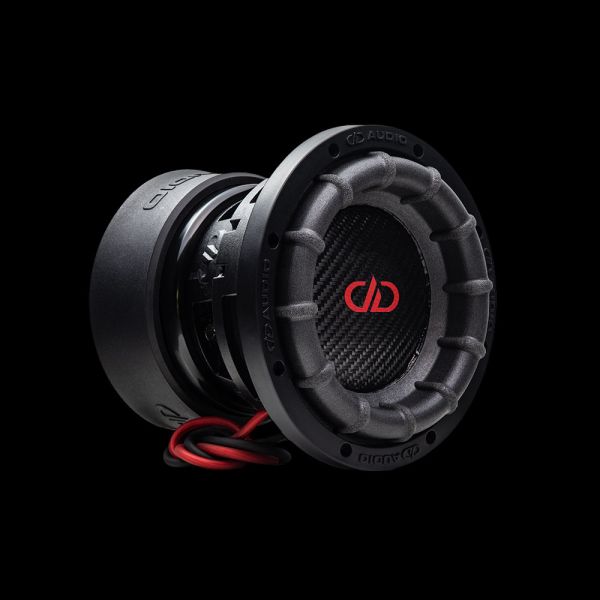 6.5 inch 1506 series subwoofer angled right side showing dust cap, cone, surround, basket and motor