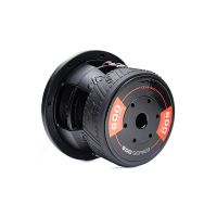 606d - 6 Inch 600 Series Subwoofer - photo from back to front to show backplate, motor, boot, and part of basket