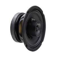 VO-X6.5 Photo, side angle to show close up, the tweeter, cone, and surround, basket and ferrite motor.