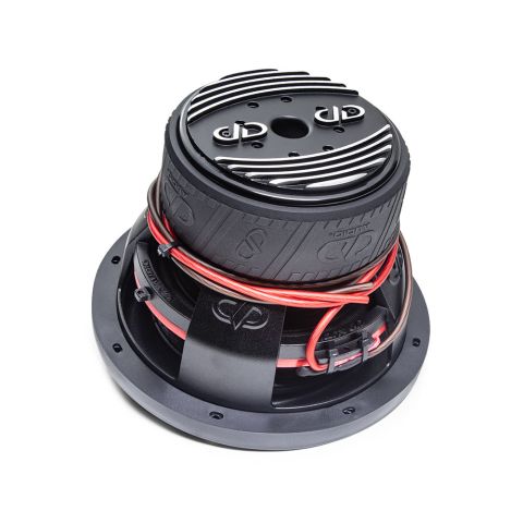 10 inch 610f subwoofer angled back showing motor basket and cone