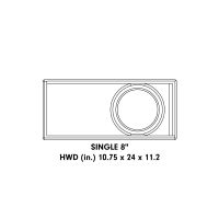DEVISEWORKS デバイスワークス　BOXER 1ユニットサイズ LE-single-8-inch-enclosure-