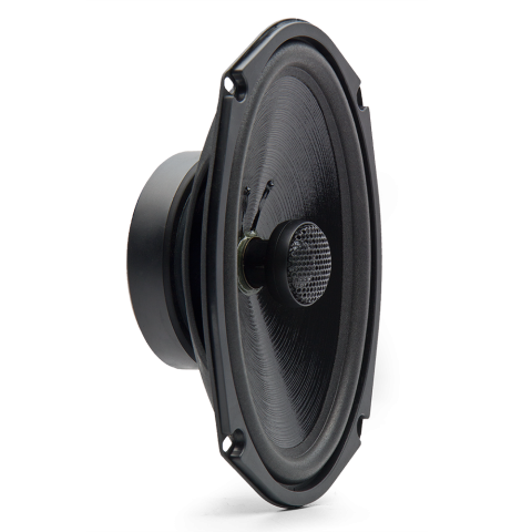 CXS-6x9 shot facing front angled right to show cone and tweeter with part of motor
