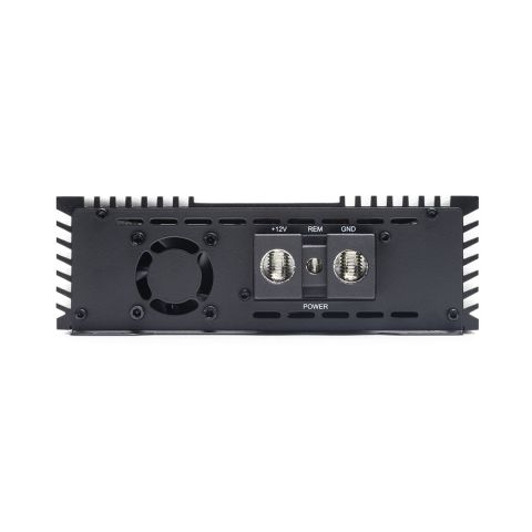 Photo of SS3000 showing side with power connections and fan