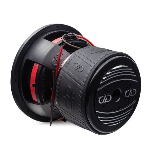 12 inch 812f subwoofer angled back showing motor basket and cone