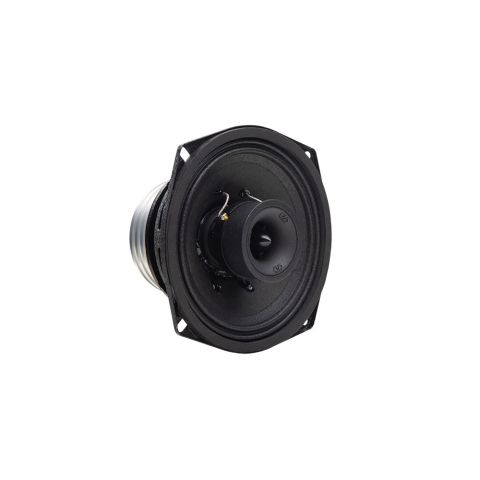 Photo of VO-XN305 neo coaxial speaker angled right to show part of motor, cone and tweeter