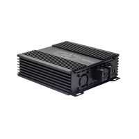 Photo of SS1500 angled to show top plate with logo and model number and connection panel