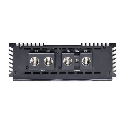 Photo of SS9000 showing close up of end panel with power connection points