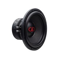 Photo of 512e Subwoofer angled front to back to show cone, dust cap, part of basket and motor