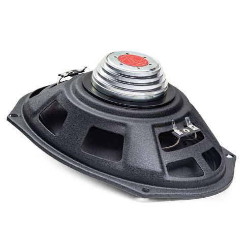 VO-XN6x9a - Voice Optimized 6x9 inch neo coaxial speaker - slanted back view of neo motor