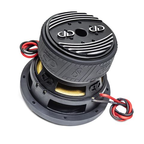 8 inch 2508 subwoofer angled back showing motor basket and cone