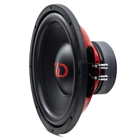 RL-SW 12 Inch Hi-Def Tuned Subwoofer Photo Angled Left Showing Motor