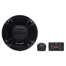 E-C6.5b Photo showing Woofer, Tweeter, and Crossover components together in one shot all facing forward.