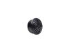 Photo of C Series 25mm tweeter - angled to show grill, revealing diaphragm and internal surround, and motor casing.