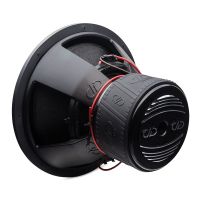 18 inch 818f subwoofer angled back showing motor basket and cone