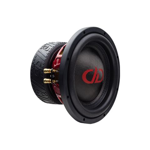 Photo of the limited 510E-SE (Special Edition) angled back to front to show motor, boot, candy apple red basket, and gold push connectors, and oversized carbon fiber dustcap with larger DD logo