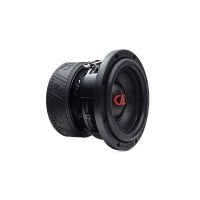 606d - 6 Inch 600 Series Subwoofer - photo angled right to show motor, basket, surround, part of dustcap, and cone