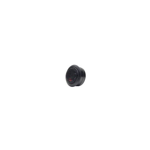 Photo of the B component set tweeter angled left, showing the grill with the DD mark
