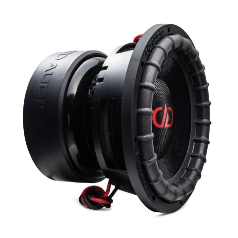 12 inch 9900 series subwoofer angled right side showing dust cap, cone, surround, basket and motor