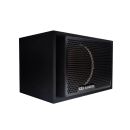 Photo of UE-12.1 facing front to show front port, grill, and DD badge