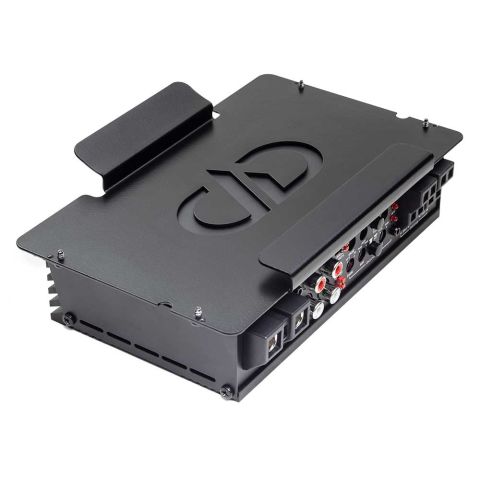 HDRGBKT - Photo of Bracket with an Amp, Uninstalled - Angled