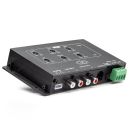 Photo of BSI - bass signal integrator showing top with settings and side with inputs