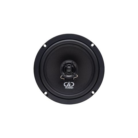 Photo of the B coaxial speaker facing front to show the DD AUDIO logo on the cone and integrated tweeter